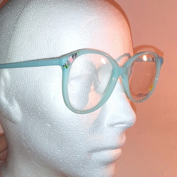 NEW 1980-1990s Rare Vintage EMA Platinum French Women's Frame Eyeglasses Deadsto - Picture 2 of 11